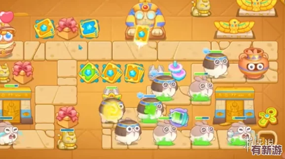 保衛(wèi)蘿卜4法老歸來第79關(guān)：高效布局蝴蝶結(jié)與卡牌-全道具清除通關(guān)策略