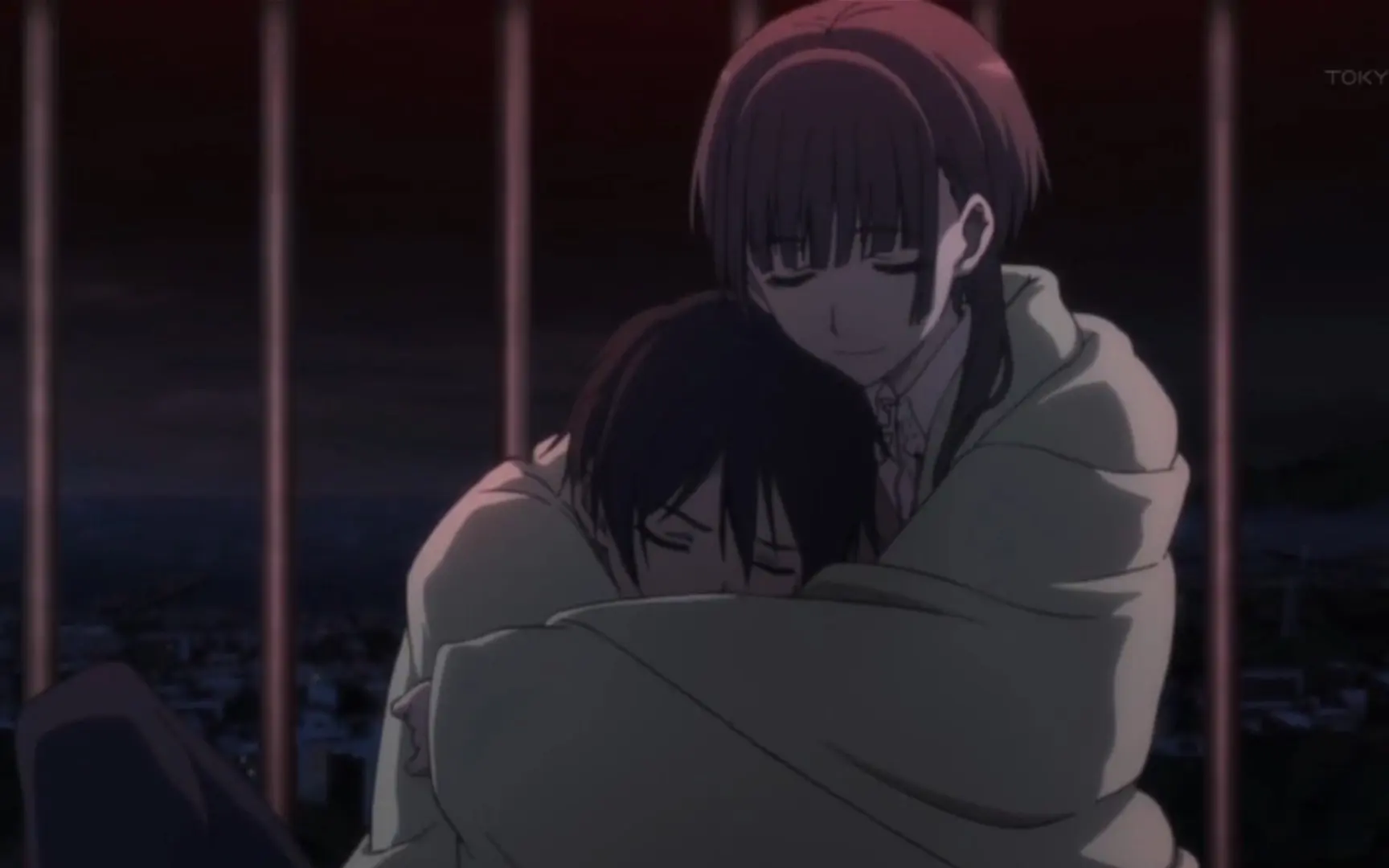 兩個人緊緊擁抱的二次元動漫插畫免費(fèi)分享