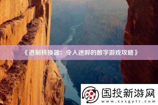進(jìn)制轉(zhuǎn)換器：令人迷醉的數(shù)字游戲攻略