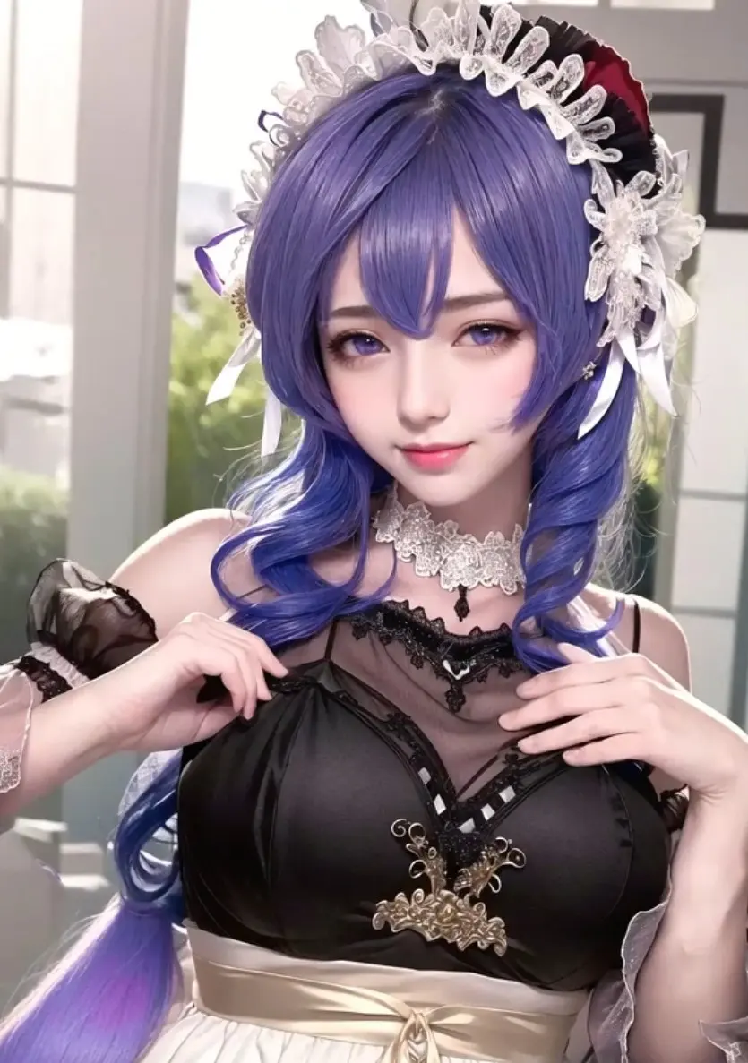 原神甘雨cos開襟圖片-甘雨cosplay開襟圖正片什么樣子