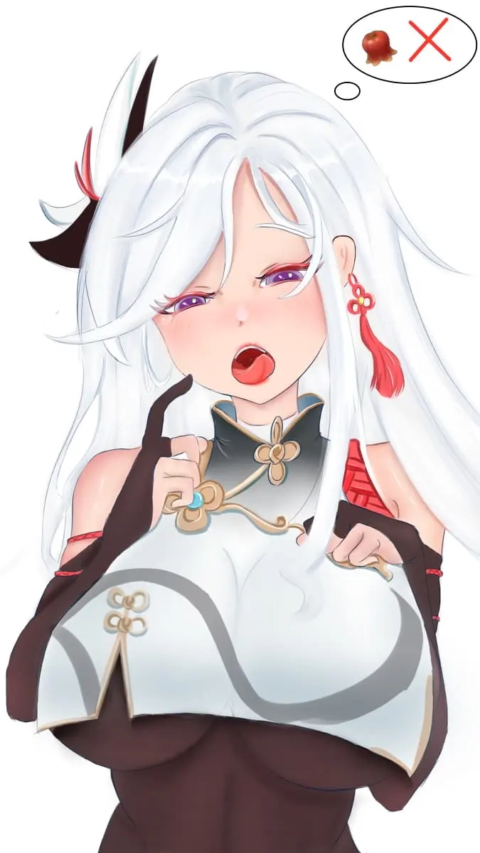 原神女角色臉紅流汗哮喘圖片