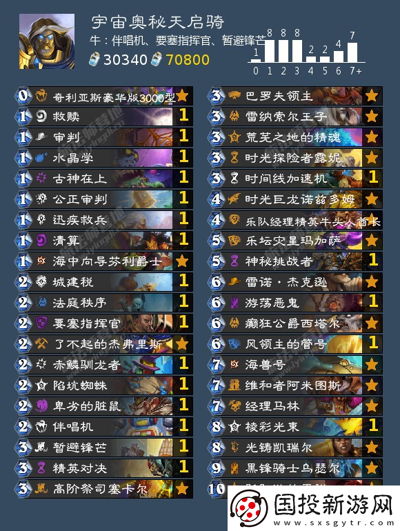 爐石傳說圣騎士可以用什么卡組